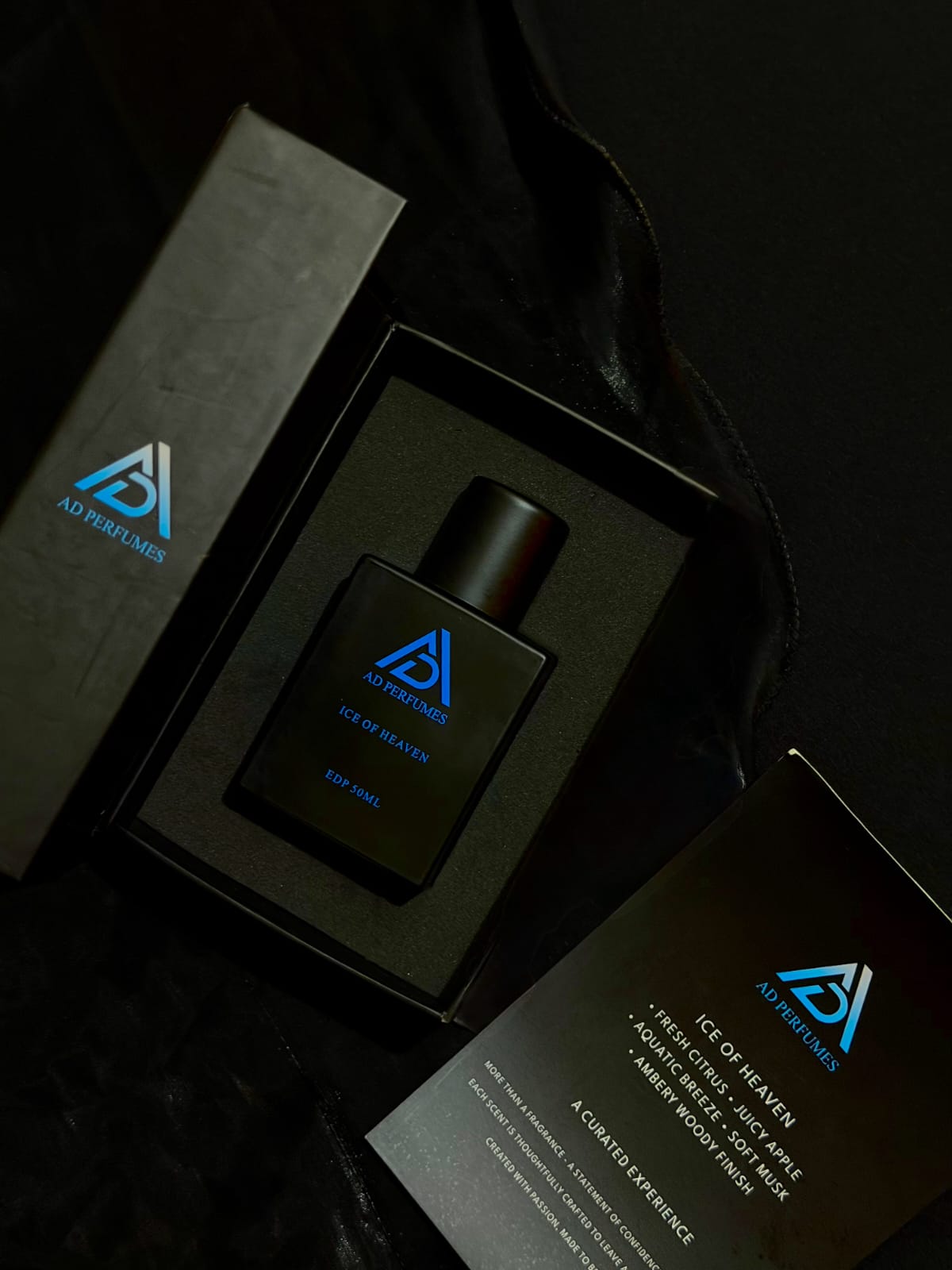 AD Perfumes Ice of Heaven 50 ml bottle with black presentation box