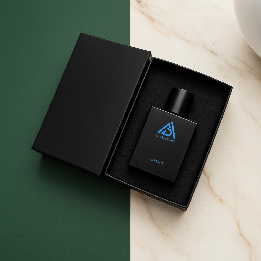 AD Perfumes Old Money 50 ml Eau de Parfum bottle in premium black gift box